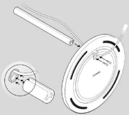 Technical diagram illustrating a medical or surgical procedure with labeled components and directional arrows indicating flow or movement.