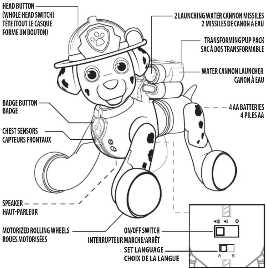 Spin Master PAW Patrol Zoomer Marshall - ZOOMER MARSHALL™ / ZOOMER MARCUS™ - 1
