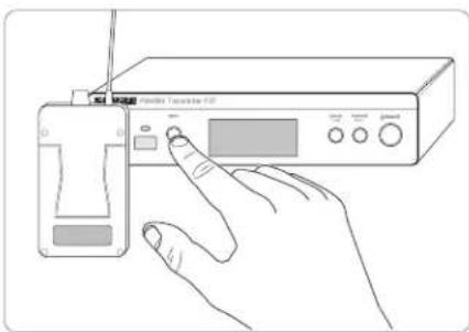 SHURE PSM300 - Sync from transmitter to receivers: - 1