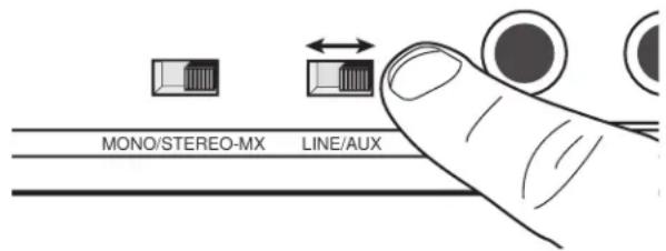 MONO/STEREO-MX LINE/AUX