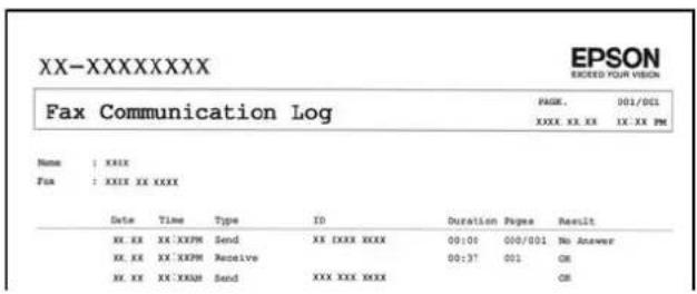 EPSON EcoTank ET-5880 - Funktioner: Forskellige faxrapporter - 1