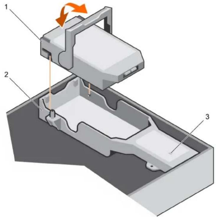 Technical diagram of a mechanical device with labeled components and directional arrows indicating motion or movement.
