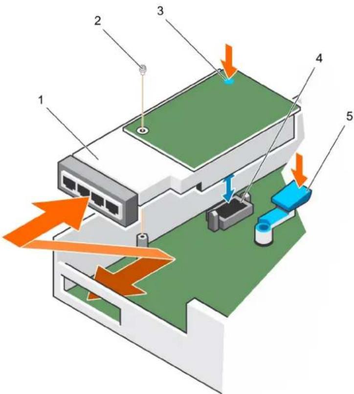 Diagram of an electronic device with labeled components and directional arrows indicating process flow or movement.