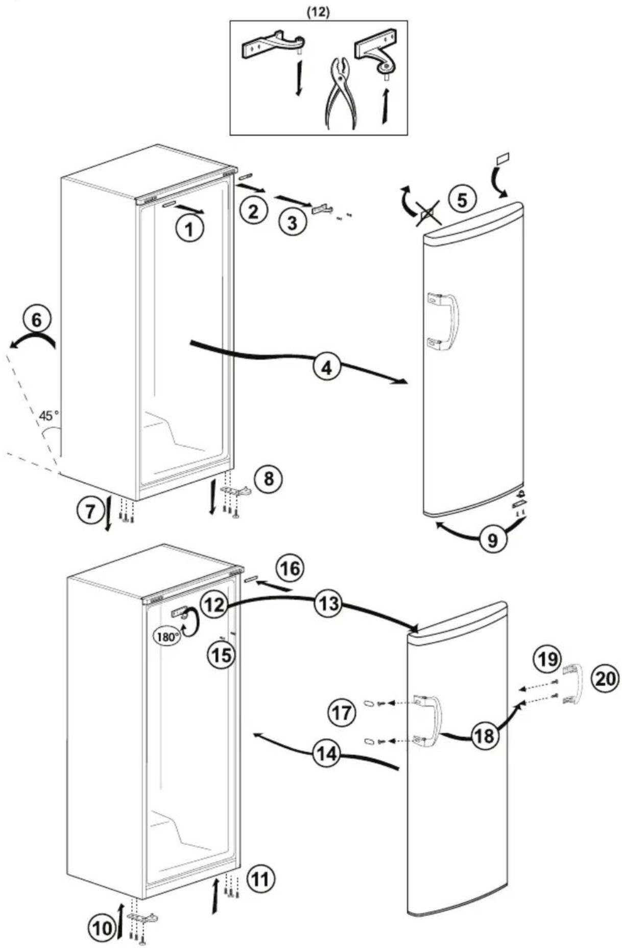BLOMBERG SSM 1350 X - Byte av innerbelysningens glödlampa - 2