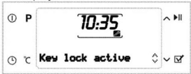 BLOMBERG BKO 9860 X - Activating the keylock - 1