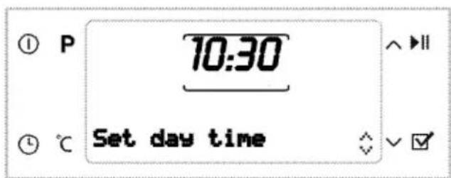BLOMBERG BKO 9860 X - Set the time - 1