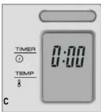 TIMER ⑦ TEMP 8 0:00 C