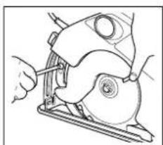BLACK & DECKER KS850N - ADJUSTING THE RIVING KNIFE (EXCLUDING AUSTRALIA AND NEW ZEALAND MODELS) - 2