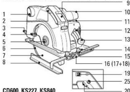 1 2 3 4 5 6 7 8 9 10 11 12 13 14 15 16 (17+18) 19 25 20 CD600. KS227. KS840