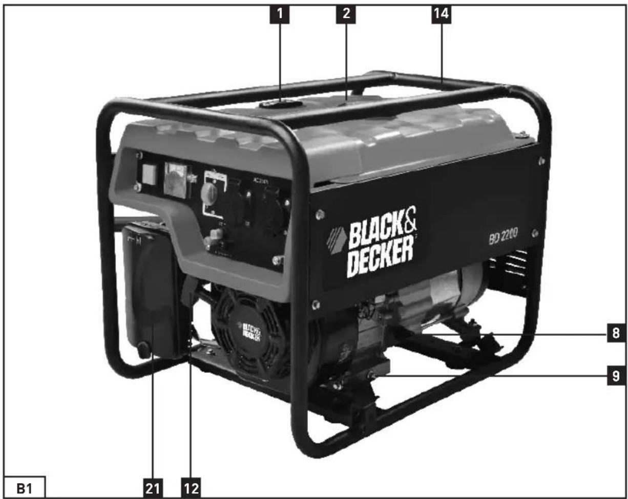 BLACK & DECKER BD 2200 1 2 14 8 9 B1 21 12