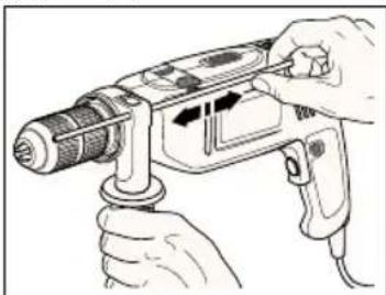 BLACK & DECKER KD355K - ΤΟΠΟΘΕΤΗΣΗ ΤΟΥ ΠΟΔΙΟΥ ΡυΘΜΙΣΗΣ ΒΑΘΟΥΣ - 1