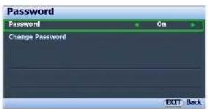Password Password On Change Password EXIT Back