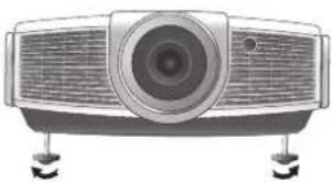 BENQ W5000 - Adjusting the projection angle - 1