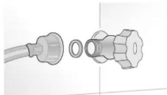 BERTAZZONI REF90PIXR - Raccordement à l'alimentation d'eau - 1