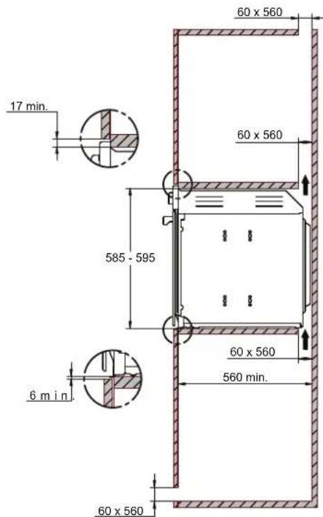 17 min. 60 x 560 60 x 560 585 - 595 60 x 560 560 min. 6 m i n. 60 x 560