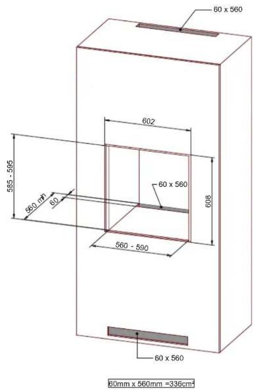 60 x 560 602 608 585 - 595 60 x 560 560 - 590 60 x 560 560 mm 580 mm 60 60mm x 560mm =336cm