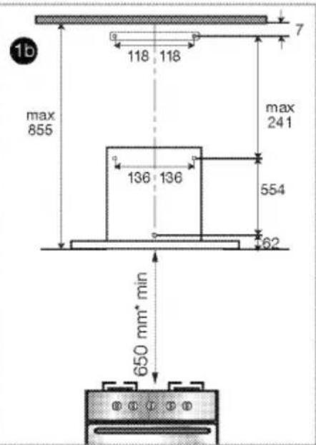 1b max 855 118 118 7 max 241 136 136 554 62 650 mm* min