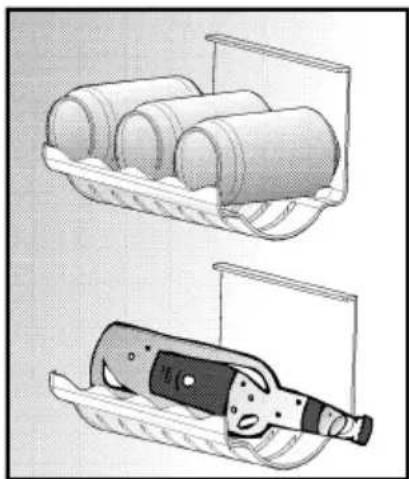 Illustration af to beholdere: en med tre cylindriske genstande indeni, den anden med en flaske delvist nedsænket i væske (ingen tekst eller symboler)