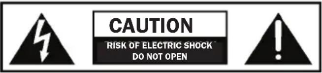 CAUTION RISK OF ELECTRIC SHOCK DO NOT OPEN