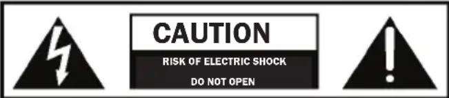 CAUTION RISK OF ELECTRIC SHOCK DO NOT OPEN