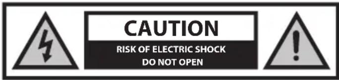 CAUTION RISK OF ELECTRIC SHOCK DO NOT OPEN
