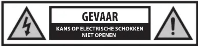 GEVAAR KANS OP ELECTRISCHE SCHOKKEN NIET OPENEN