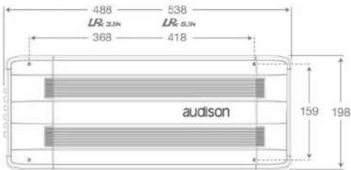 AUDISON LRx 5.1k - ■ Fissaggio dell'amplificatore - 2