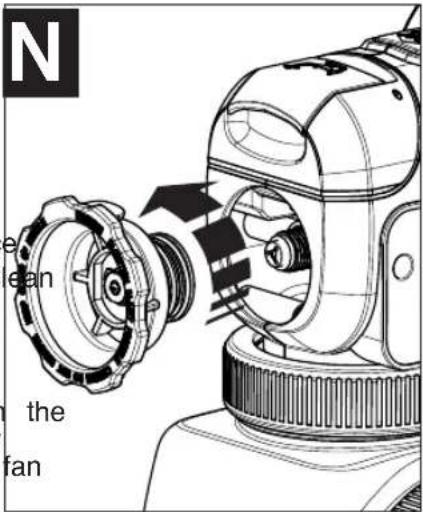 N clean the fan