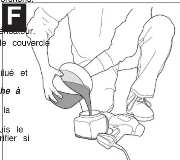F ensateur. e couvercle ilué et ne à la uis le ifier si