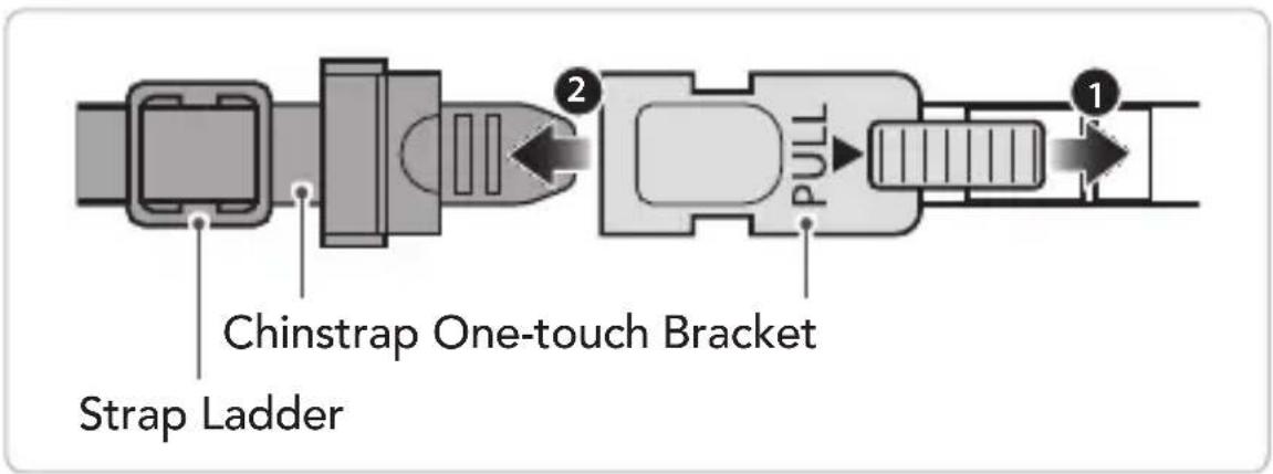 Chinstrap One-touch Bracket Strap Ladder PULL