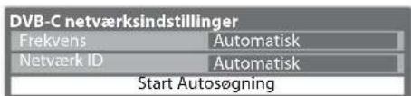 PANASONIC TX-L37E3E - [DVB-C netværksindstillinger] - 1