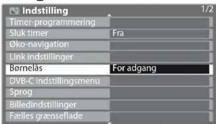PANASONIC TX-L37E3E - Vælg [Børnelås] - 1