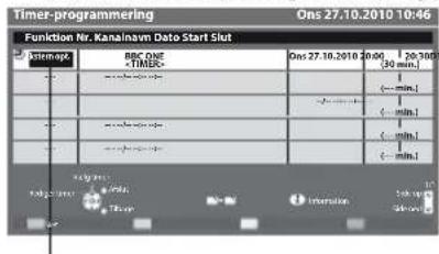 PANASONIC TX-L37E3E - Vælg funktionen ([Ekstern opt.] eller [påmindelse]) - 1