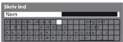 PANASONIC TX-L37E3E - ■ Indtast tegn ved fri indtastningsmenu - 1