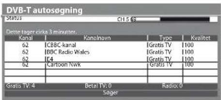 PANASONIC TX-L37E3E - Begynd Autosøgning (indstillinger udføres automatisk) - 3