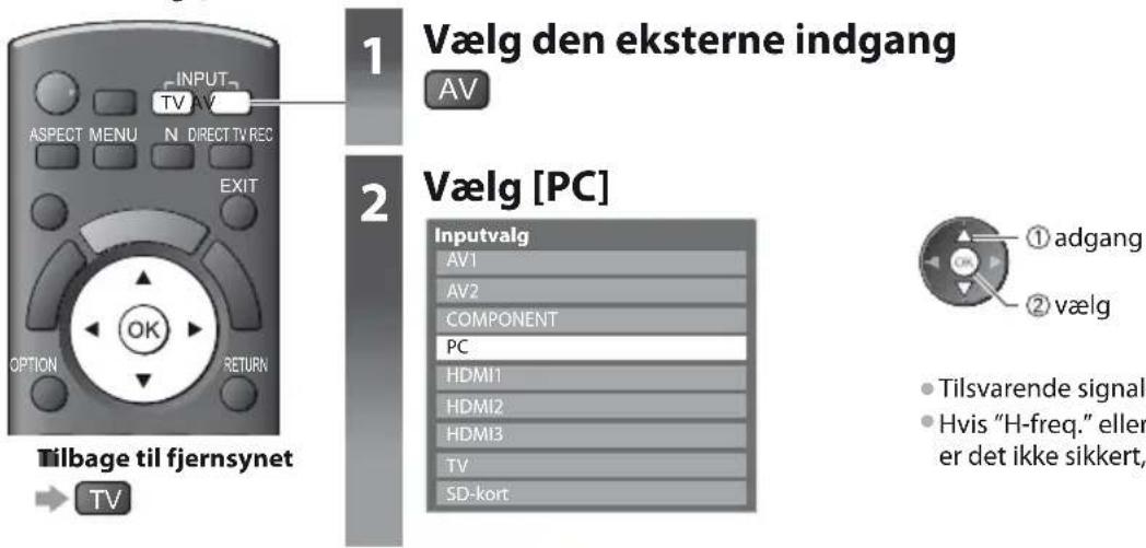 PANASONIC TX-L37E3E - Visning af PC-skærm på fjernsynet - 1