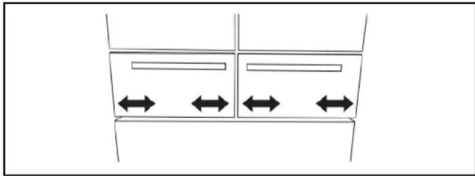 KITCHENAID KRFF305EBS - Step 2 - Adjust the Drawer Fronts Side to Side - 1