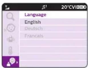 Language English Deutsch Français
