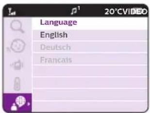 Language English Deutsch Français