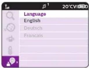 Language English Deutsch Français