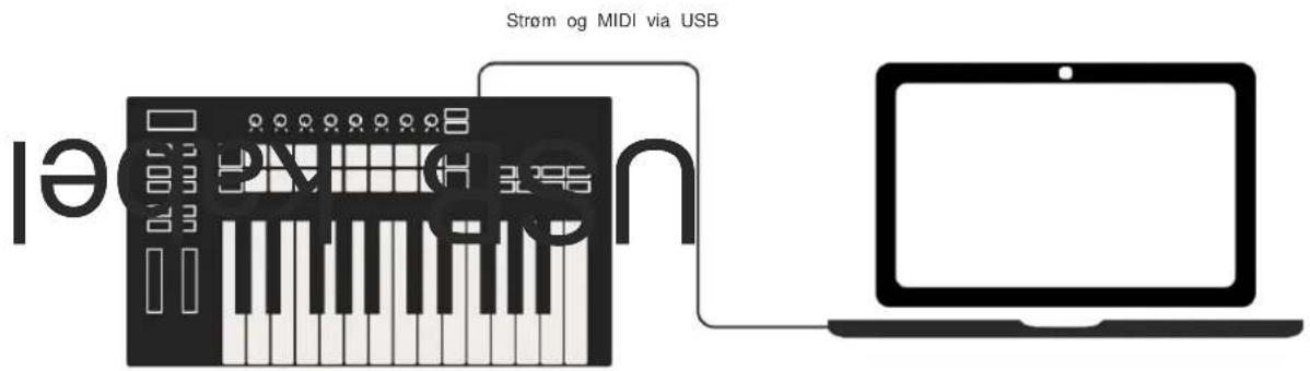 NOVATION Launchkey 49 MK3 - Tilslutning af Launchkey til en computer - 1