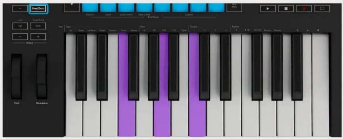 NOVATION Launchkey 49 MK3 - Brugerakkordtilstand - 7