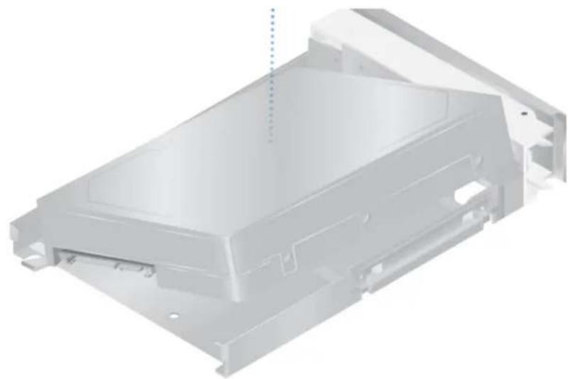 3D rendering of a mechanical housing component with mounting holes and internal cavity (no text or symbols visible)
