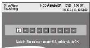 PANASONIC DMR-EH53 - Tryck på [ShowView]. - 1