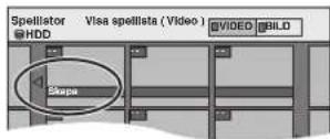 PANASONIC DMR-EH53 - Tryck på [▲, ▼, ◀, ►] för att välja "Skapa" och tryck på [OK]. - 1