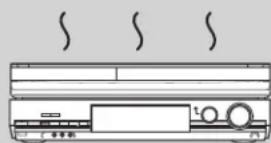 PANASONIC DMR-EH53 - Placera inte apparaten ovanpå förstärkare eller utrustning som blir varma. - 1