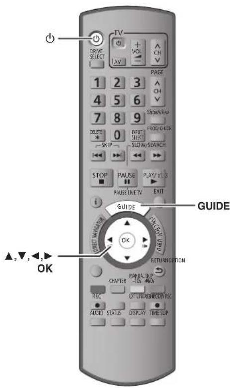 TV DRIVE SELECT 1 2 3 4 5 6 7 8 9 DELETE 0 INTU SELECT SLOW/SEARCH STOP PAUSE PLAY/XL B PAUSE LIVE TV EXIT GUIDE OK ▲,▼,←,► CHAPTER SKIP -TOG RETURNPTION REC EXT LIF/RENECUC/REC AUDIO STATUS DISPLAY TIME SUP