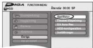 DIGA FUNCTION MENU HDD Alensair 30:00 SP Spotstar Project Operating BY Anti-Rec HDD-configuration Insulator Origa Val at Home