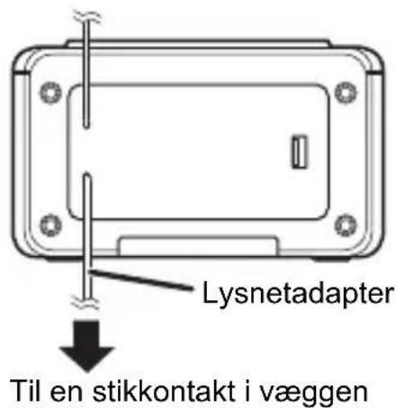 Lysnetadapter Til en stikkontakt i væggen