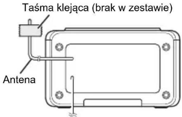 Taśma klejąca (brak w zestawie) Antena